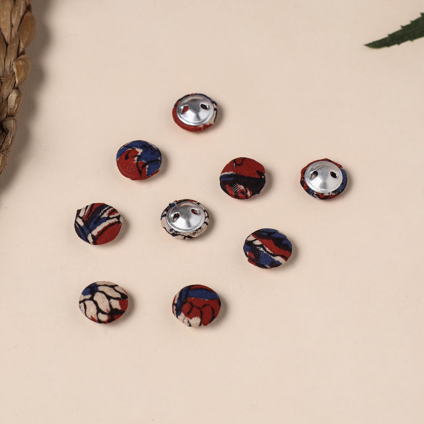  Buttonbaaz Handmade Fabric Button Small 