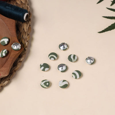  Buttonbaaz Handmade Fabric Button Small 