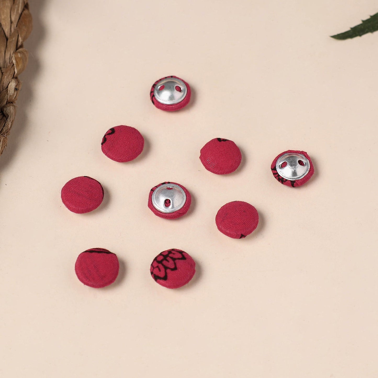  Buttonbaaz Handmade Fabric Button Small 