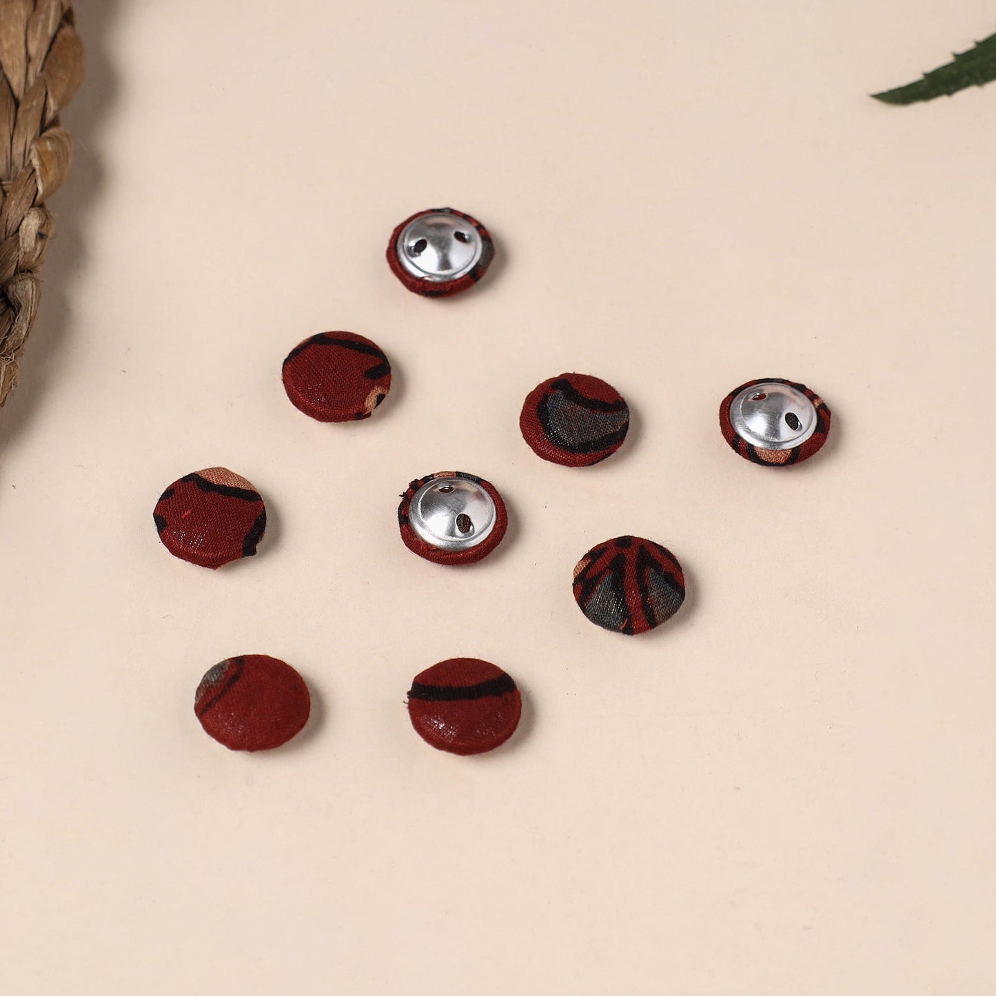  Buttonbaaz Handmade Fabric Button Small 