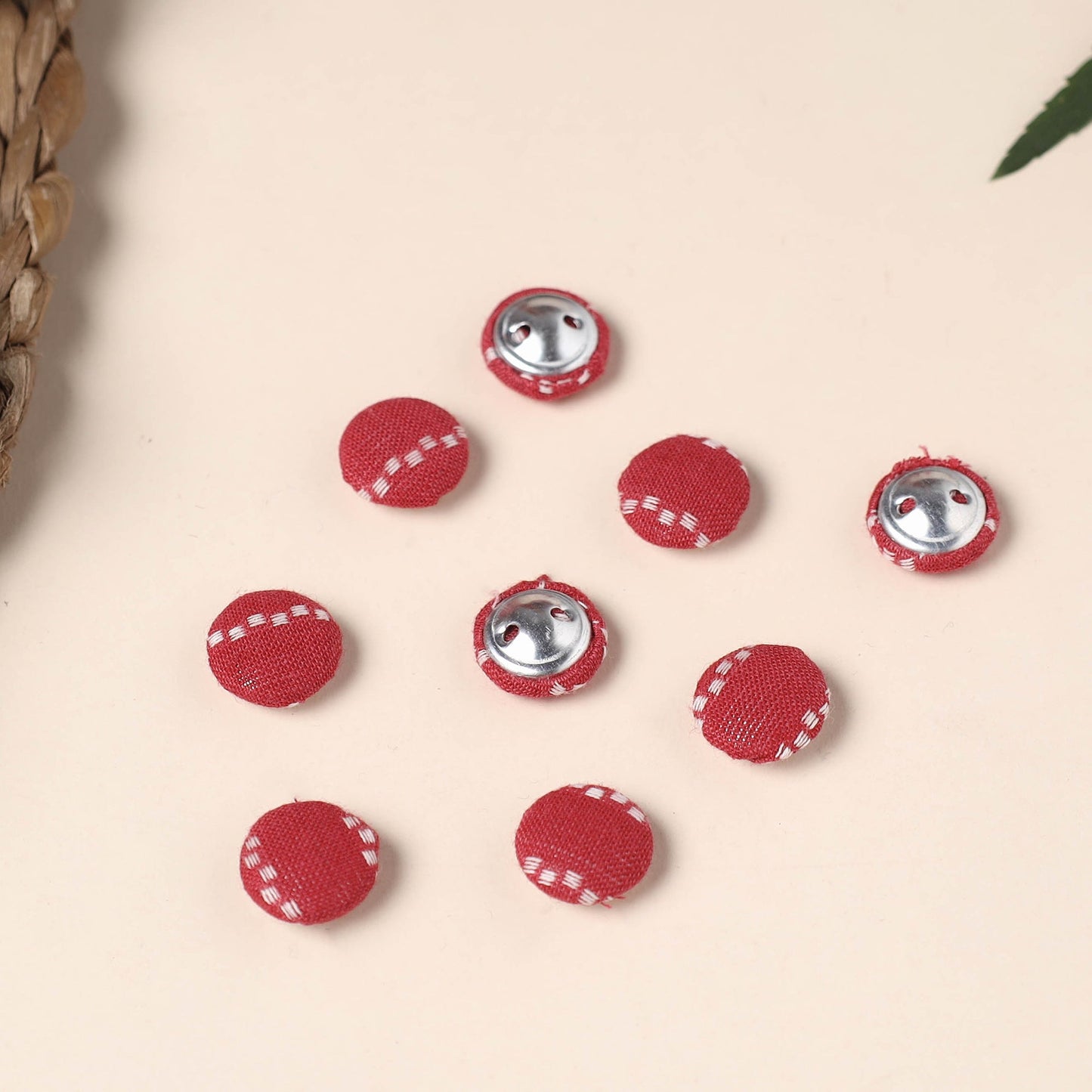  Buttonbaaz Handmade Fabric Button Small 