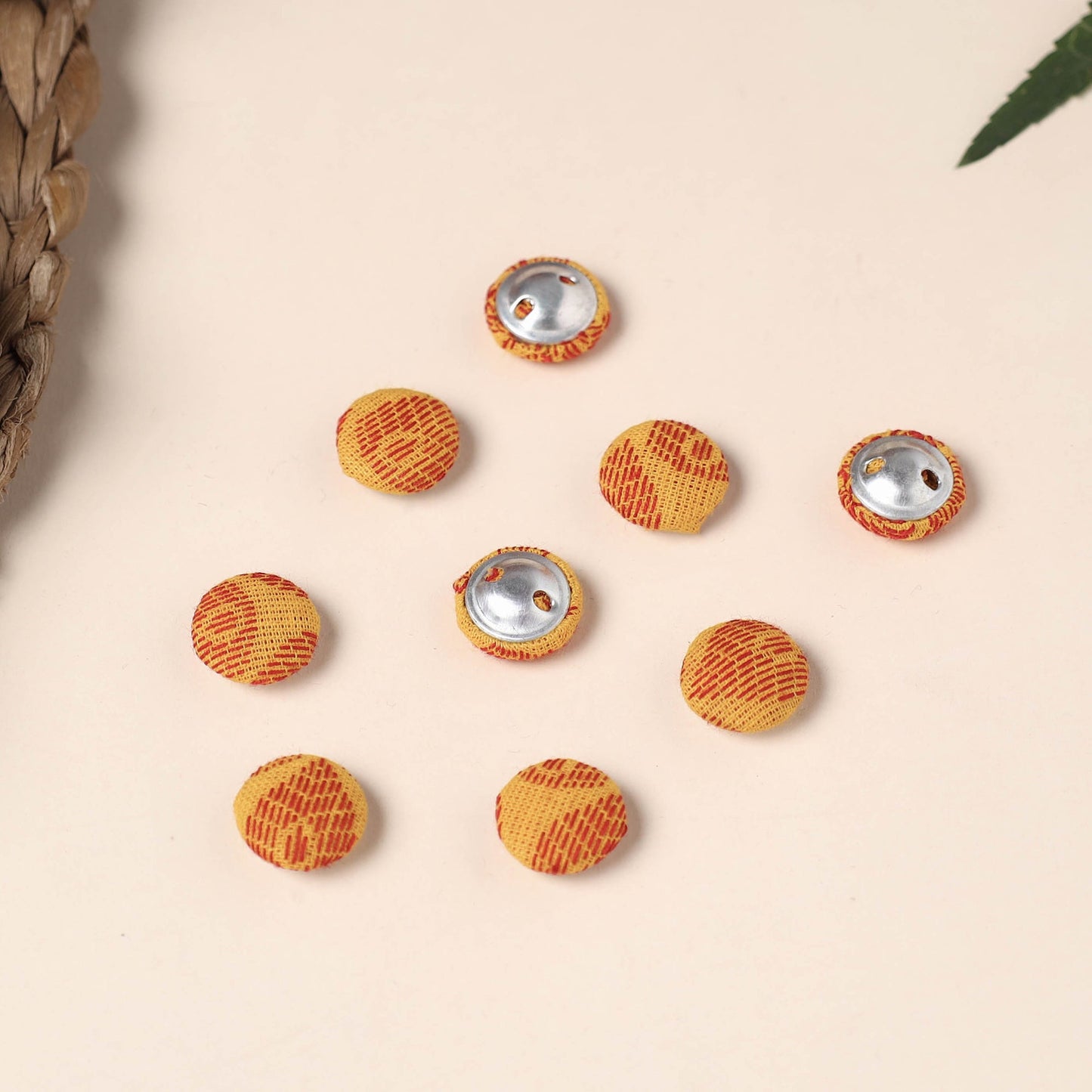  Buttonbaaz Handmade Fabric Button Small 