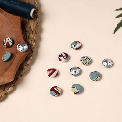  Buttonbaaz Handmade Fabric Button Small 