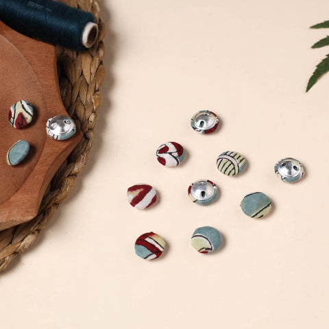  Buttonbaaz Handmade Fabric Button Small 