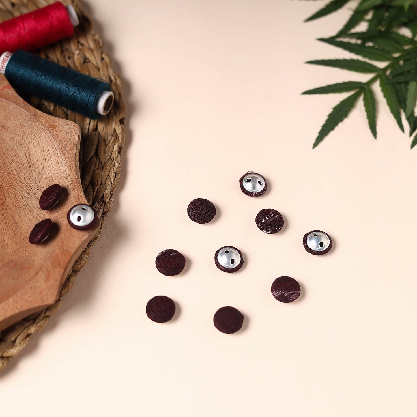  Buttonbaaz Handmade Fabric Button Small 