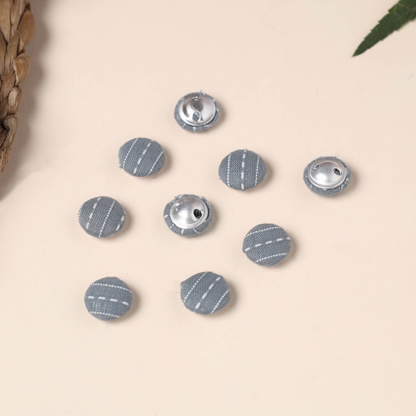  Buttonbaaz Handmade Fabric Button Small 