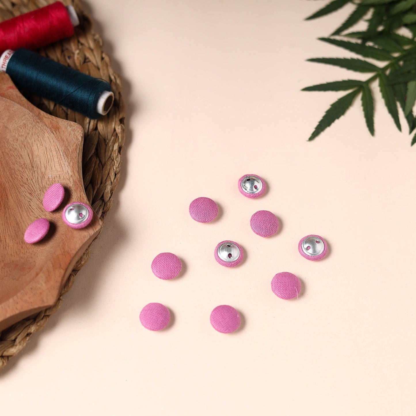  Buttonbaaz Handmade Fabric Button Small 