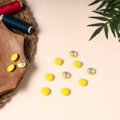  Buttonbaaz Handmade Fabric Button Small 