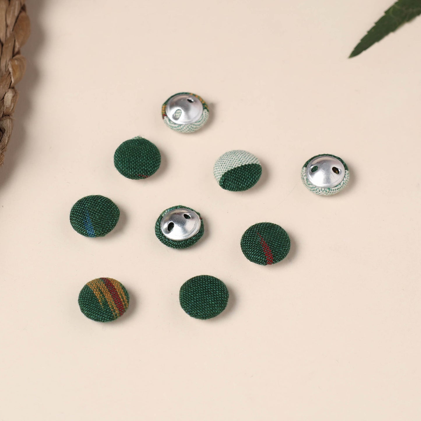  Buttonbaaz Handmade Fabric Button Small 