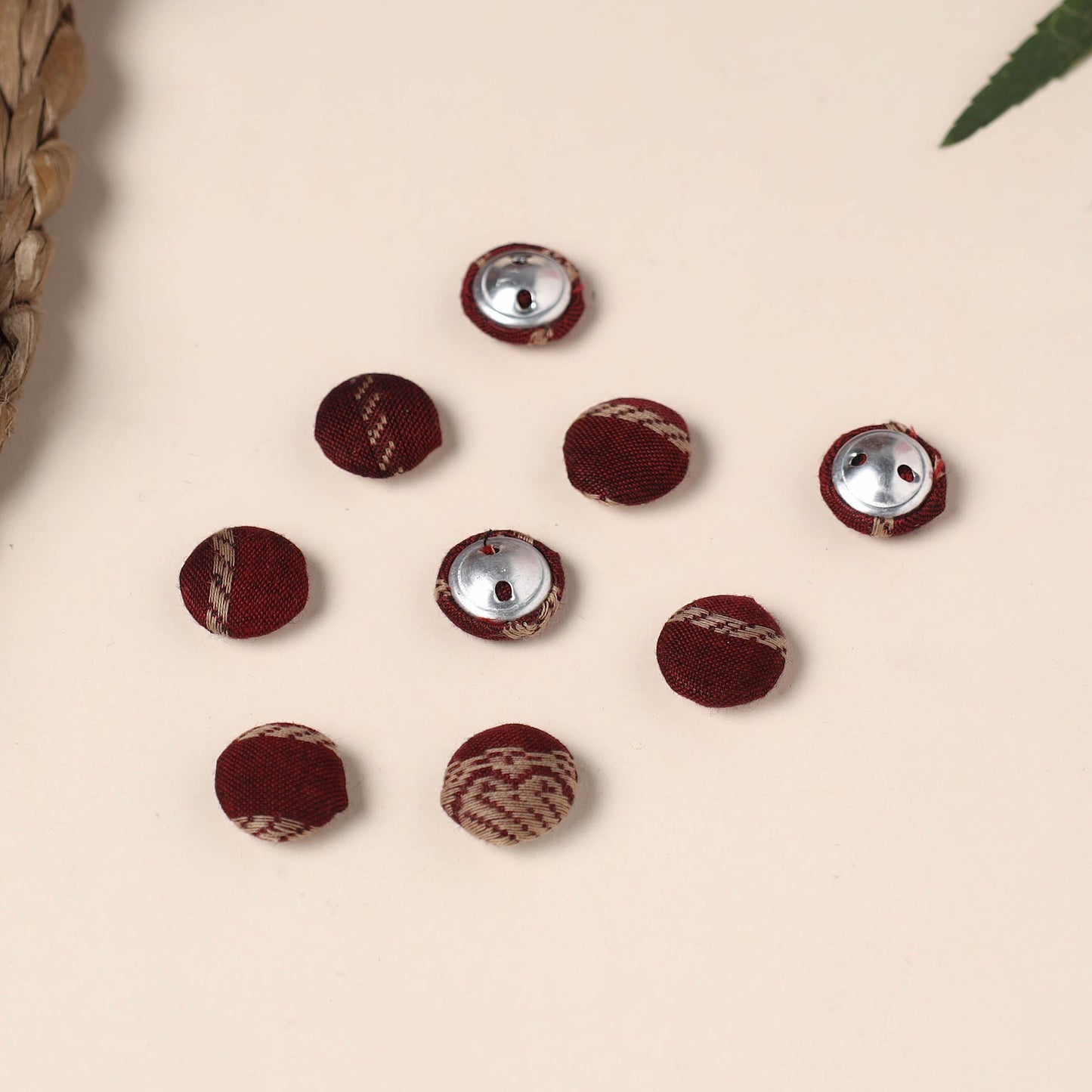  Buttonbaaz Handmade Fabric Button Small 