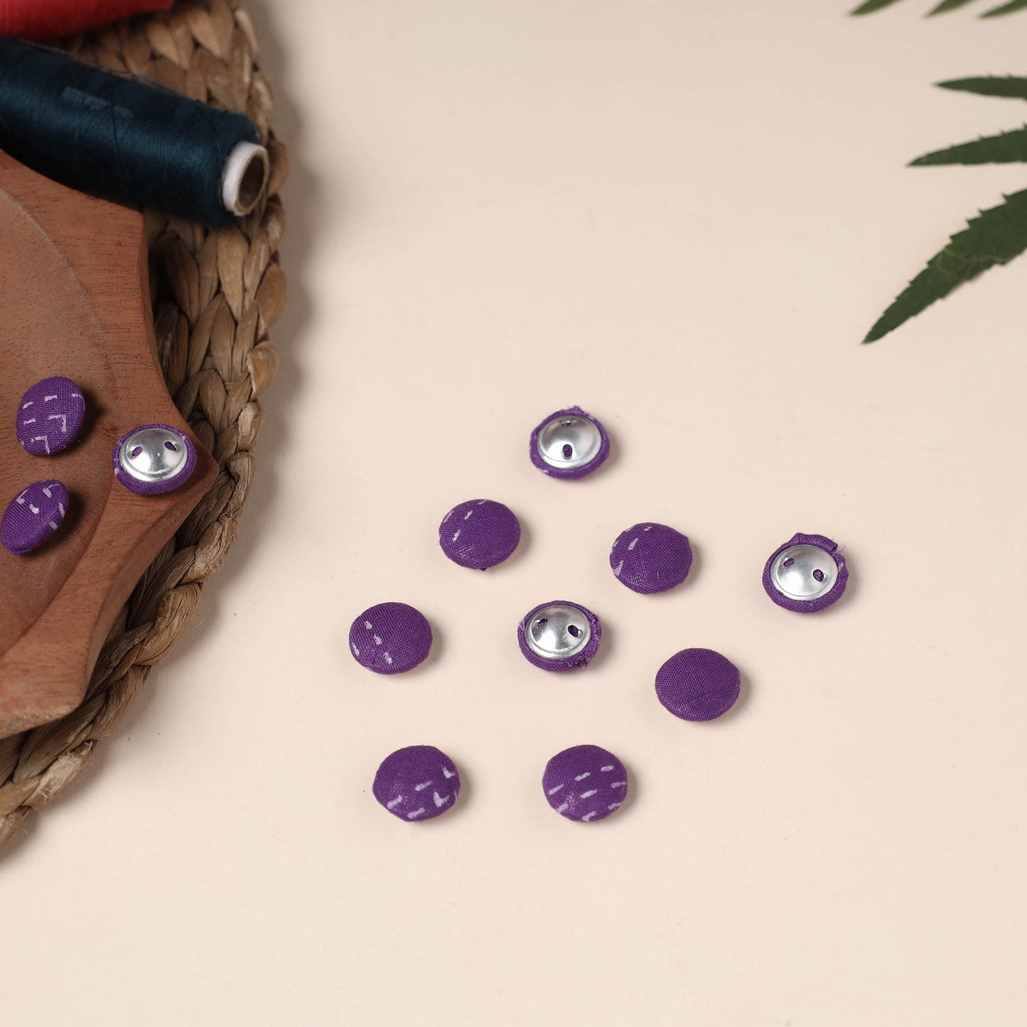  Buttonbaaz Handmade Fabric Button Small 
