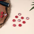  Buttonbaaz Handmade Fabric Button Small 