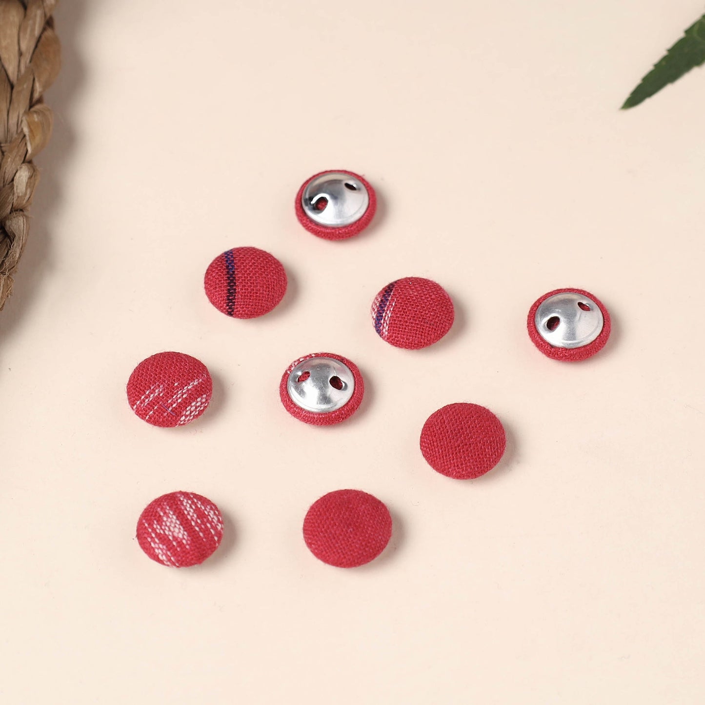  Buttonbaaz Handmade Fabric Button Small 