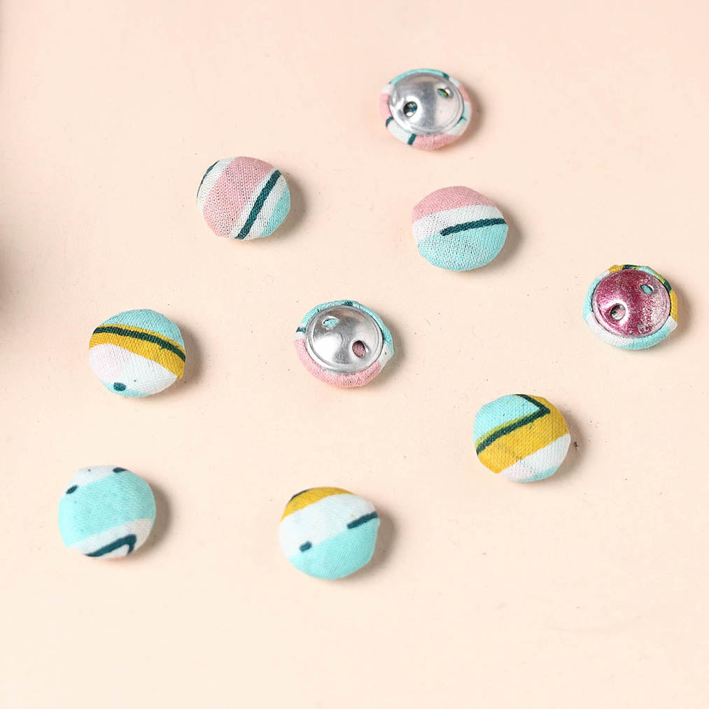  Buttonbaaz Handmade Fabric Button Small 