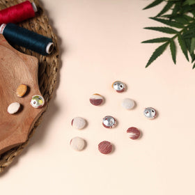  Buttonbaaz Handmade Fabric Button Small 