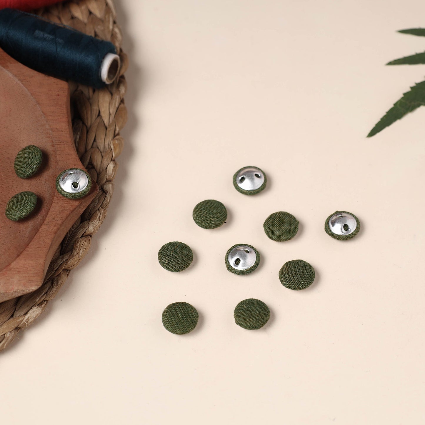  Buttonbaaz Handmade Fabric Button Small 