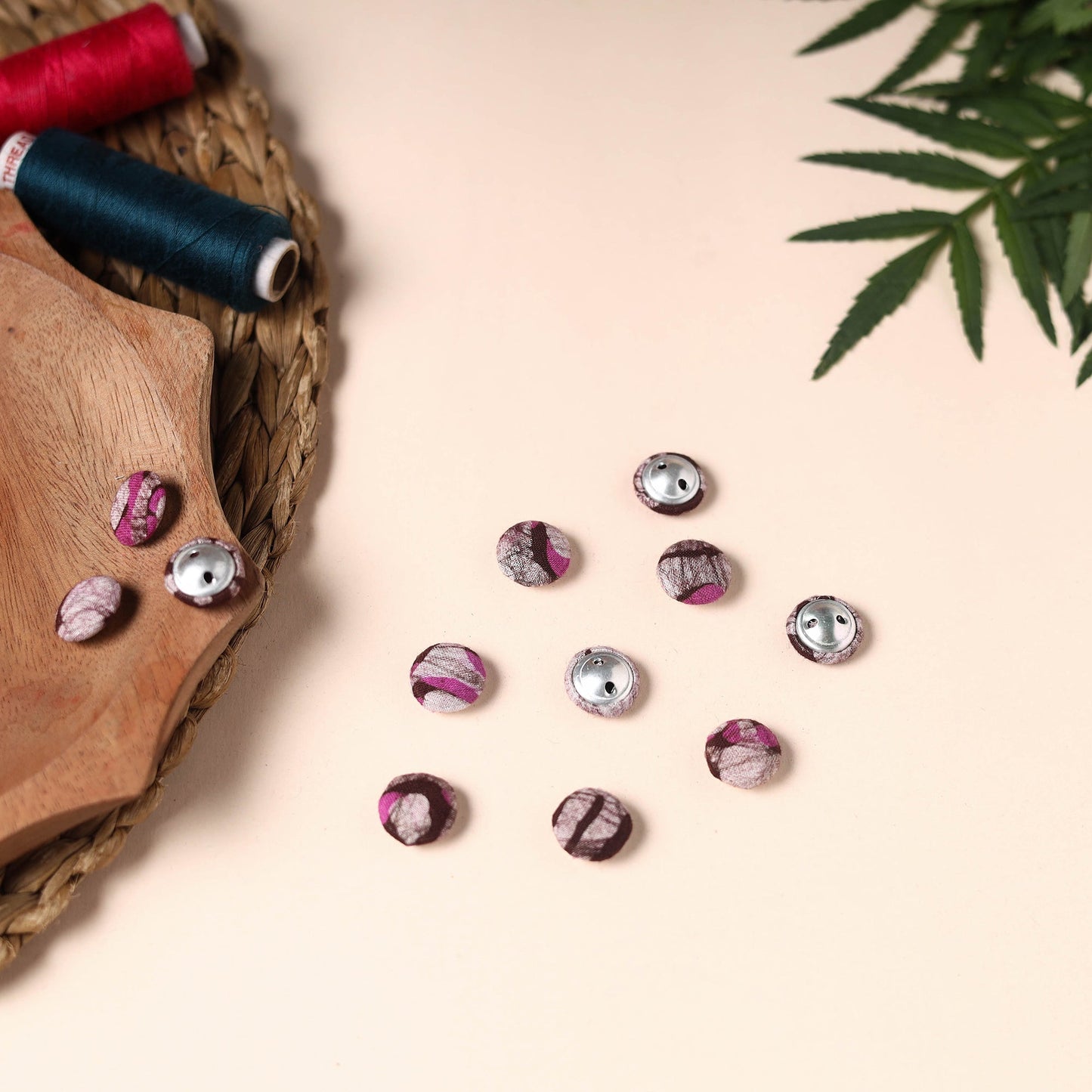  Buttonbaaz Handmade Fabric Button Small 