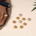  Buttonbaaz Handmade Fabric Button Small 