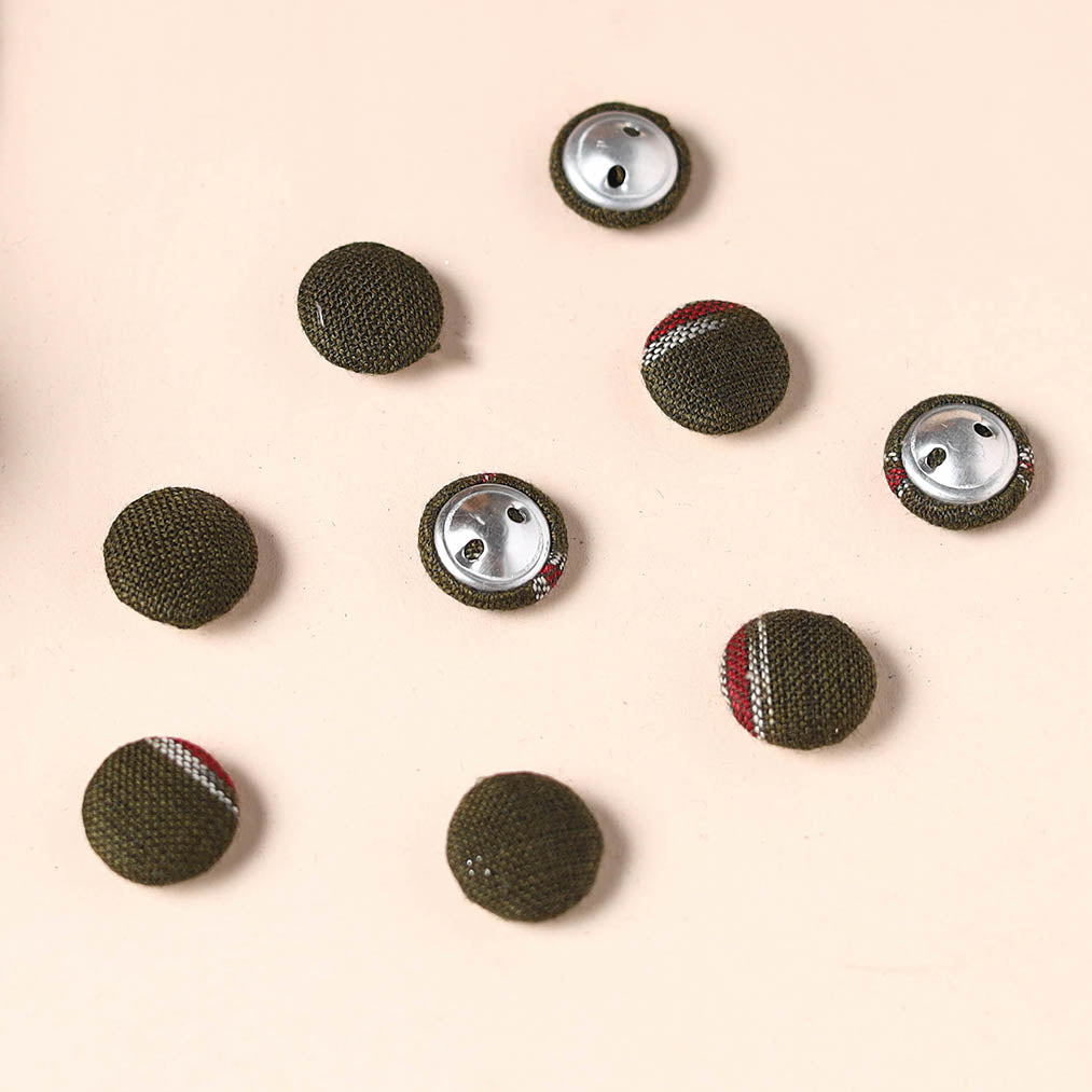  Buttonbaaz Handmade Fabric Button Small 