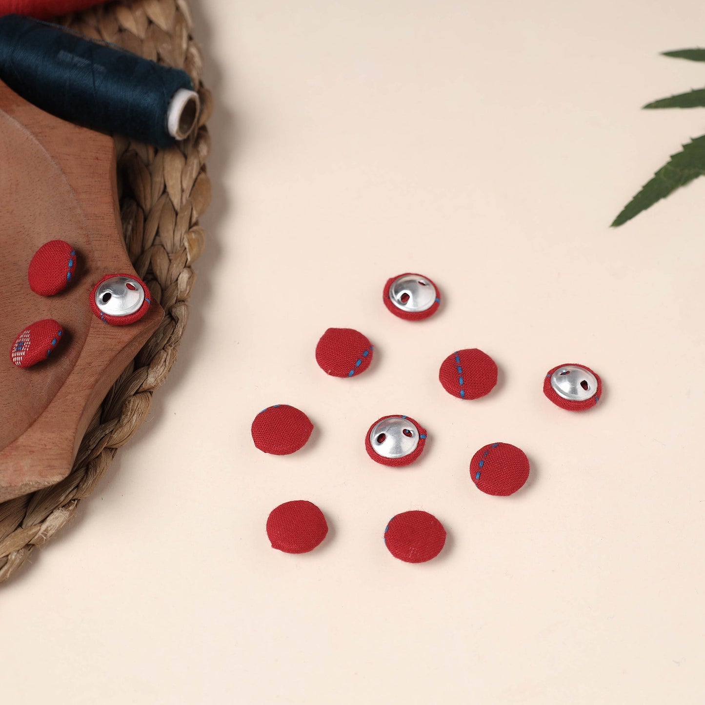  Buttonbaaz Handmade Fabric Button Small 