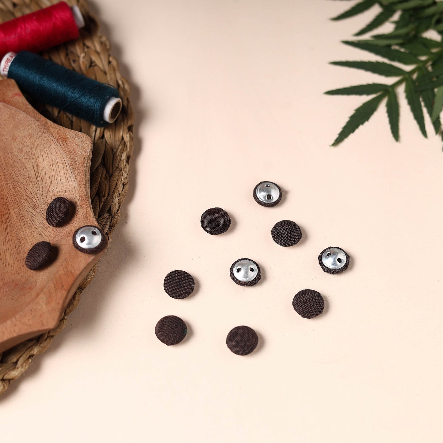  Buttonbaaz Handmade Fabric Button Small 