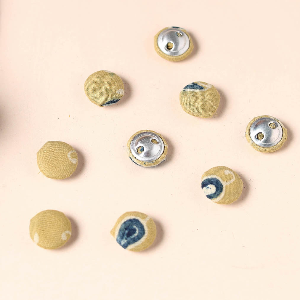  Buttonbaaz Handmade Fabric Button Small 