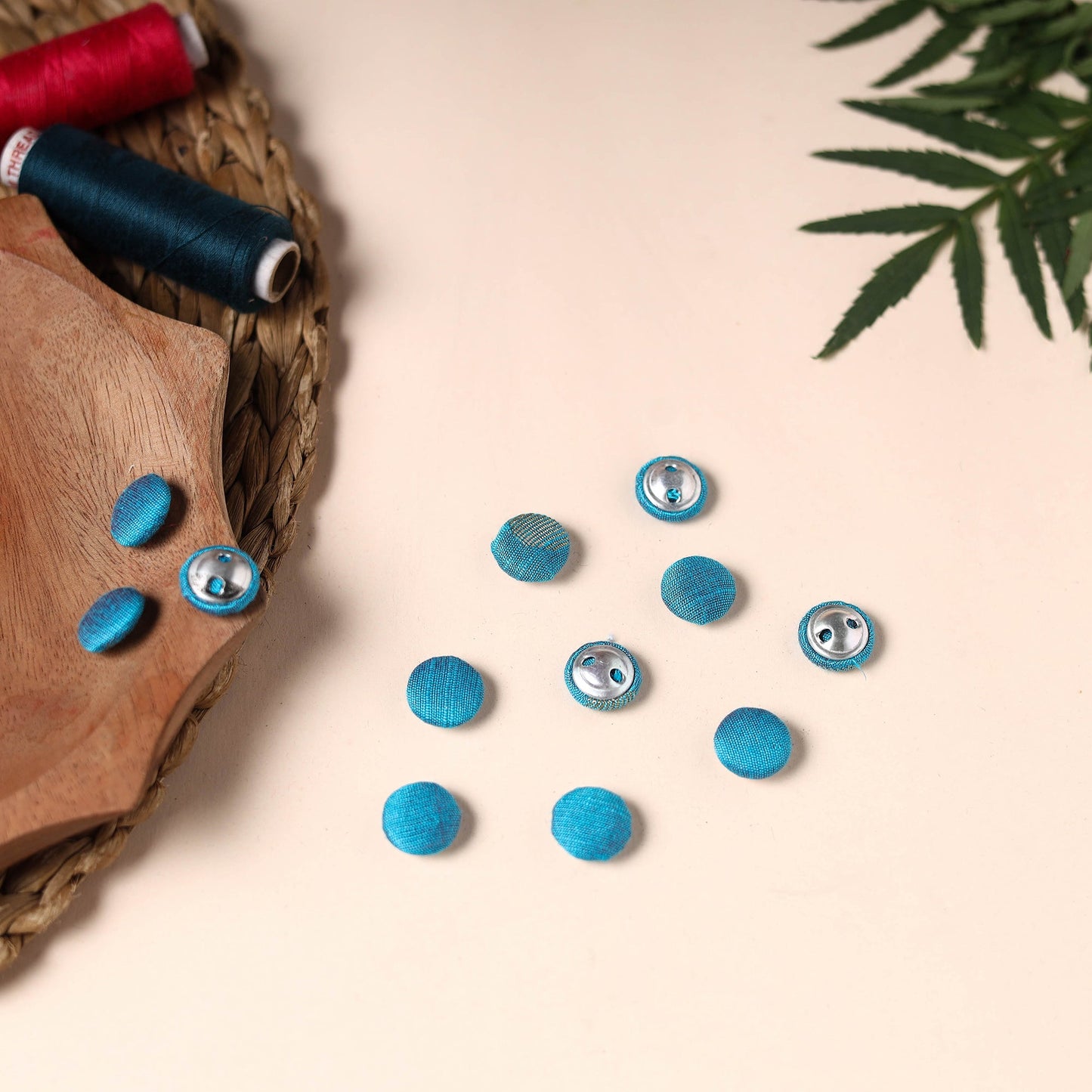  Buttonbaaz Handmade Fabric Button Small 