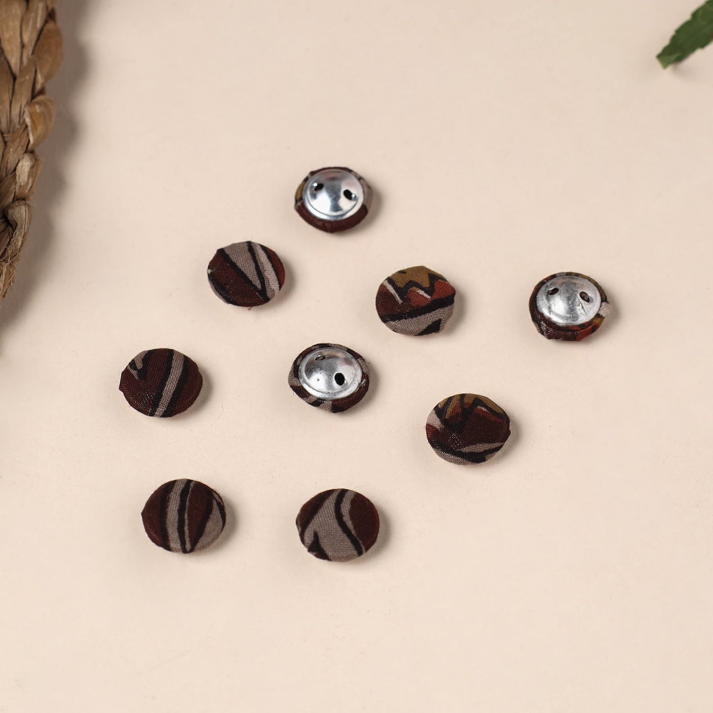  Buttonbaaz Handmade Fabric Button Small 