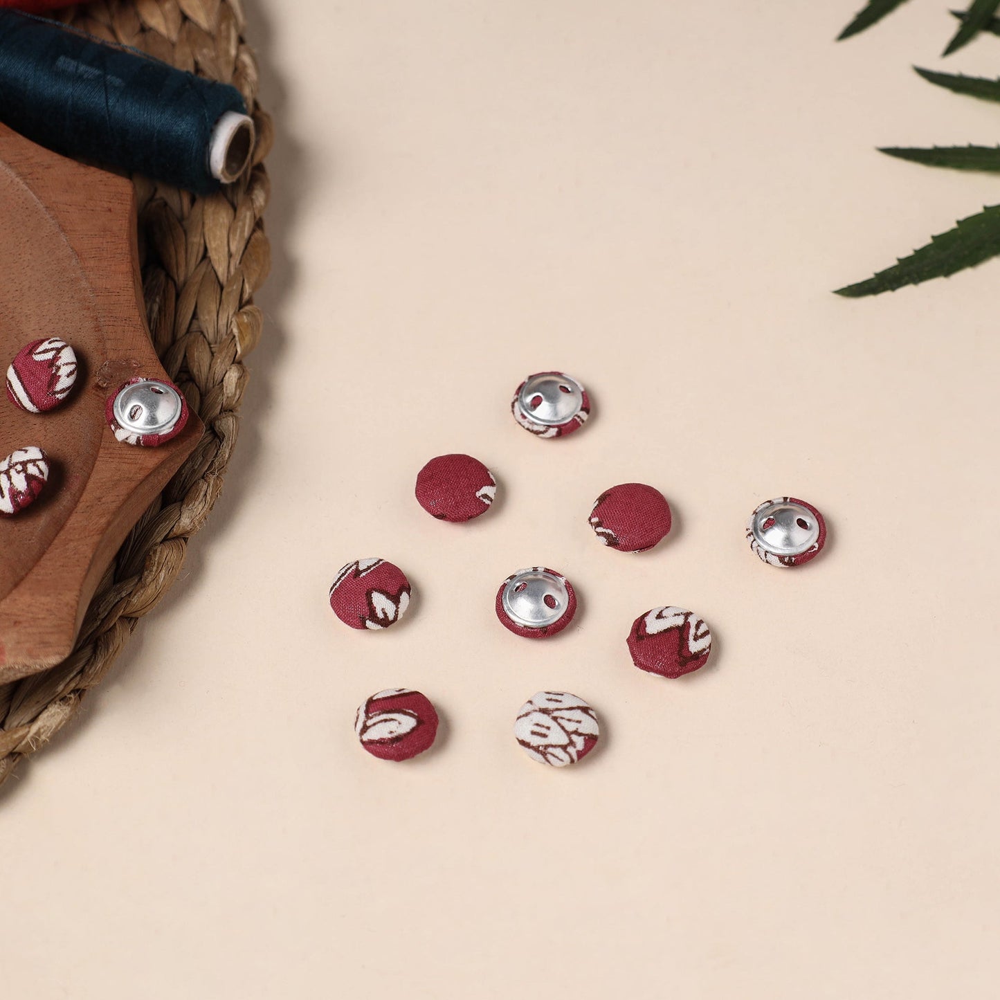  Buttonbaaz Handmade Fabric Button Small 