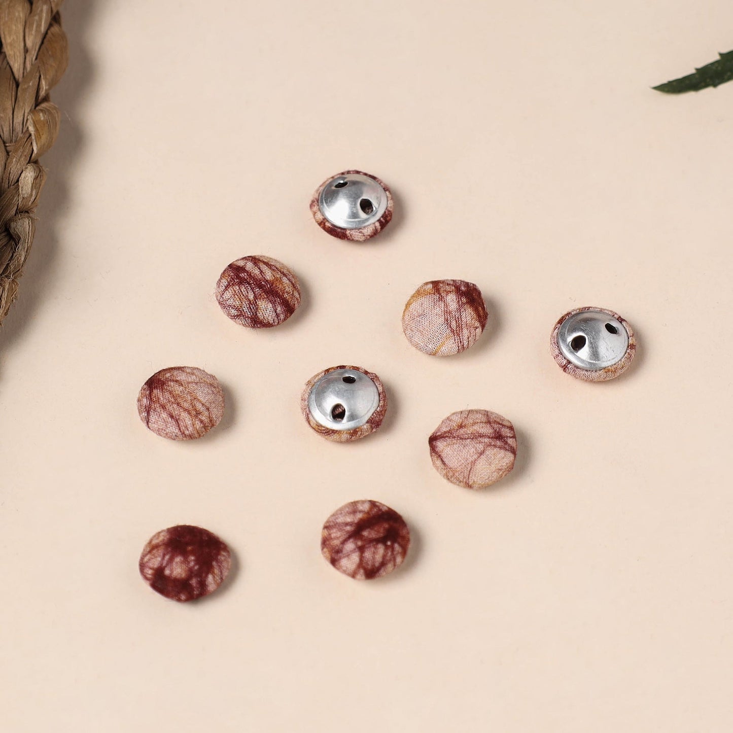  Buttonbaaz Handmade Fabric Button Small 