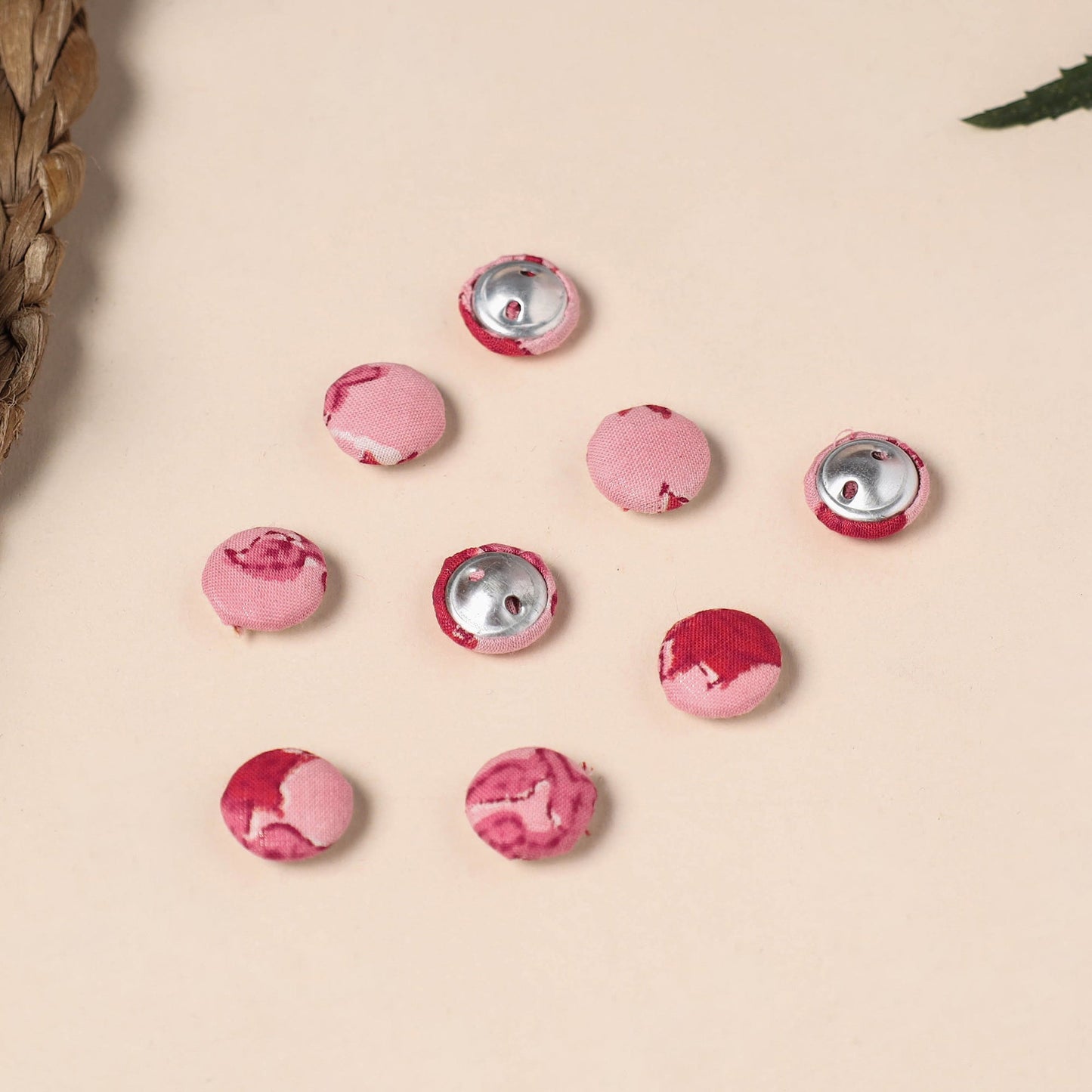  Buttonbaaz Handmade Fabric Button Small 