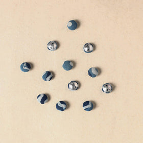 1.5cm handmade fabric small button (set of 12) 01