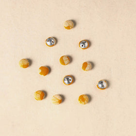 1.5cm handmade fabric small button (set of 12) 02