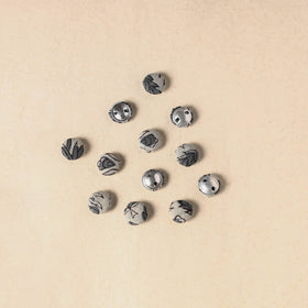 1.5cm handmade fabric small button (set of 12) 03