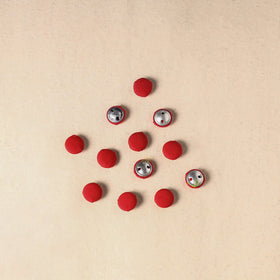 1.5cm handmade fabric small button (set of 12) 04