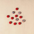 1.5cm handmade fabric small button (set of 12) 04