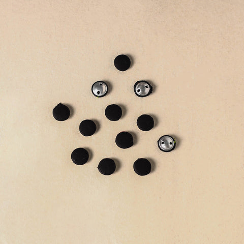 1.5cm handmade fabric small button (set of 12) 06