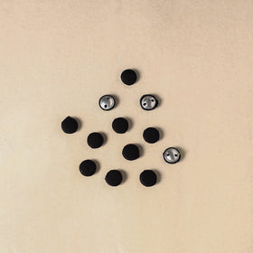 1.5cm handmade fabric small button (set of 12) 06