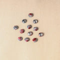 1.5cm handmade fabric small button (set of 12) 08