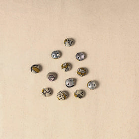 1.5cm handmade fabric small button (set of 12) 11