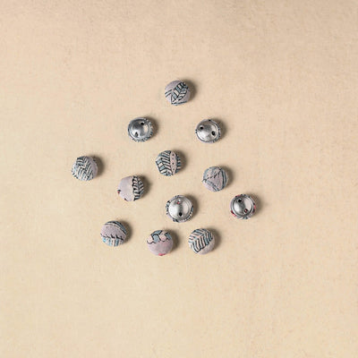 1.5cm handmade fabric small button (set of 12) 12