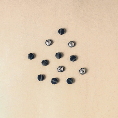 1.5cm handmade fabric small button (set of 12) 12