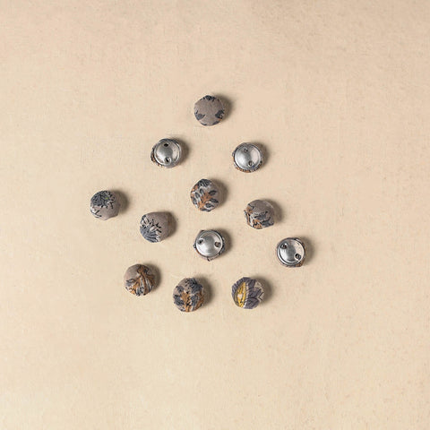 1.5cm handmade fabric small button (set of 12) 14