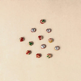 1.5cm handmade fabric small button (set of 12) 14