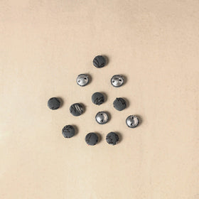 1.5cm handmade fabric small button (set of 12) 15