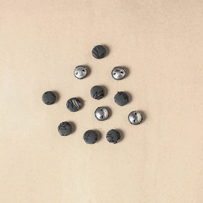 1.5cm handmade fabric small button (set of 12) 15