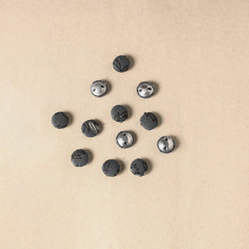 1.5cm handmade fabric small button (set of 12) 15