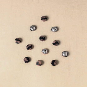 1.5cm handmade fabric small button (set of 12) 18