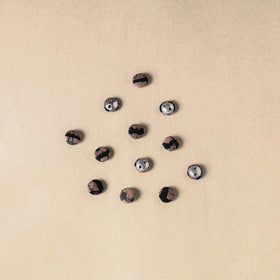 1.5cm handmade fabric small button (set of 12) 18