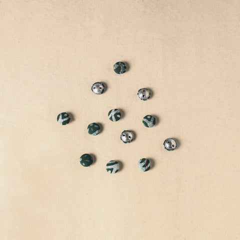 1.5cm handmade fabric small button (set of 12) 32